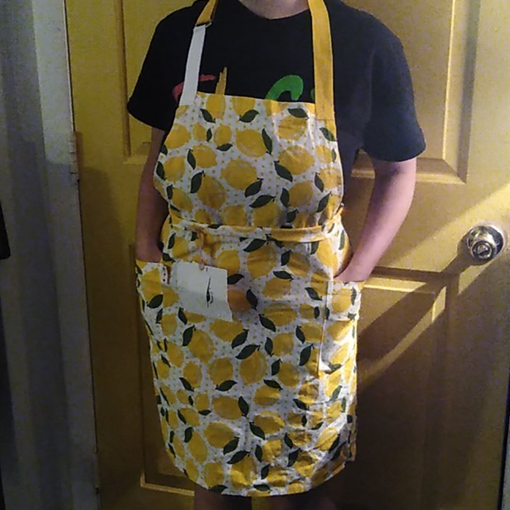Vintage lemon apron